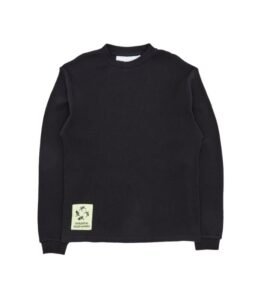 Minimal waffle knit sweater by KA_YO Prototype in neutral tone