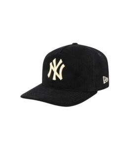 New Era New York Yankees black corduroy cap with vintage look