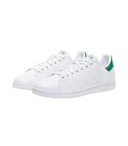 Adidas Stan Smith classic white leather sneakers with green heel tab