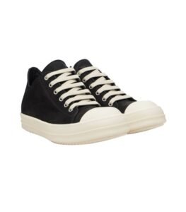 Rick Owens Concordians low black minimalist sneakers