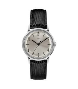 Vintage Timex Marlin watch with a clean dial and classic proportions, styled for timeless everyday wear.