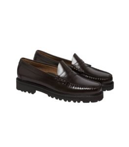 G.H. Bass Weejuns Larson leather penny loafers with classic silhouette and comfortable fit