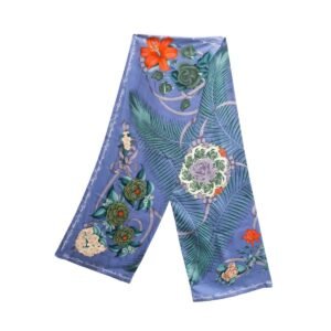 Vintage Hermès silk scarf with classic print and soft aged fabric