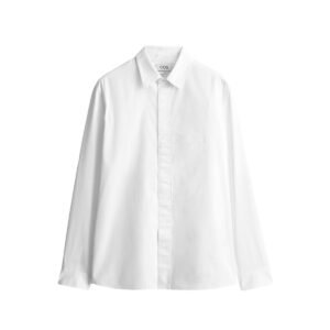COS white pima cotton shirt styled with trousers and denim for daily wear
