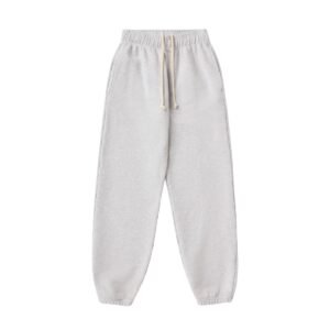 heavyweight grey sweatpants styled for comfort and everyday casual wear