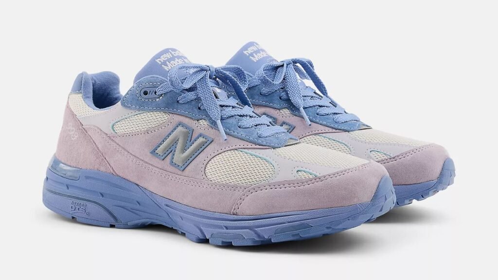 Light blue and purple sneakers new balance